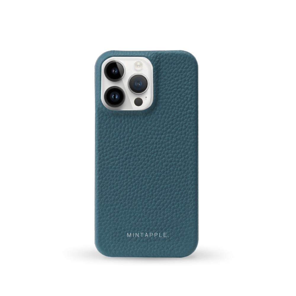 iPhone 15 Pro Case | Top Grain Leather | Teal | MagSafe | Wireless