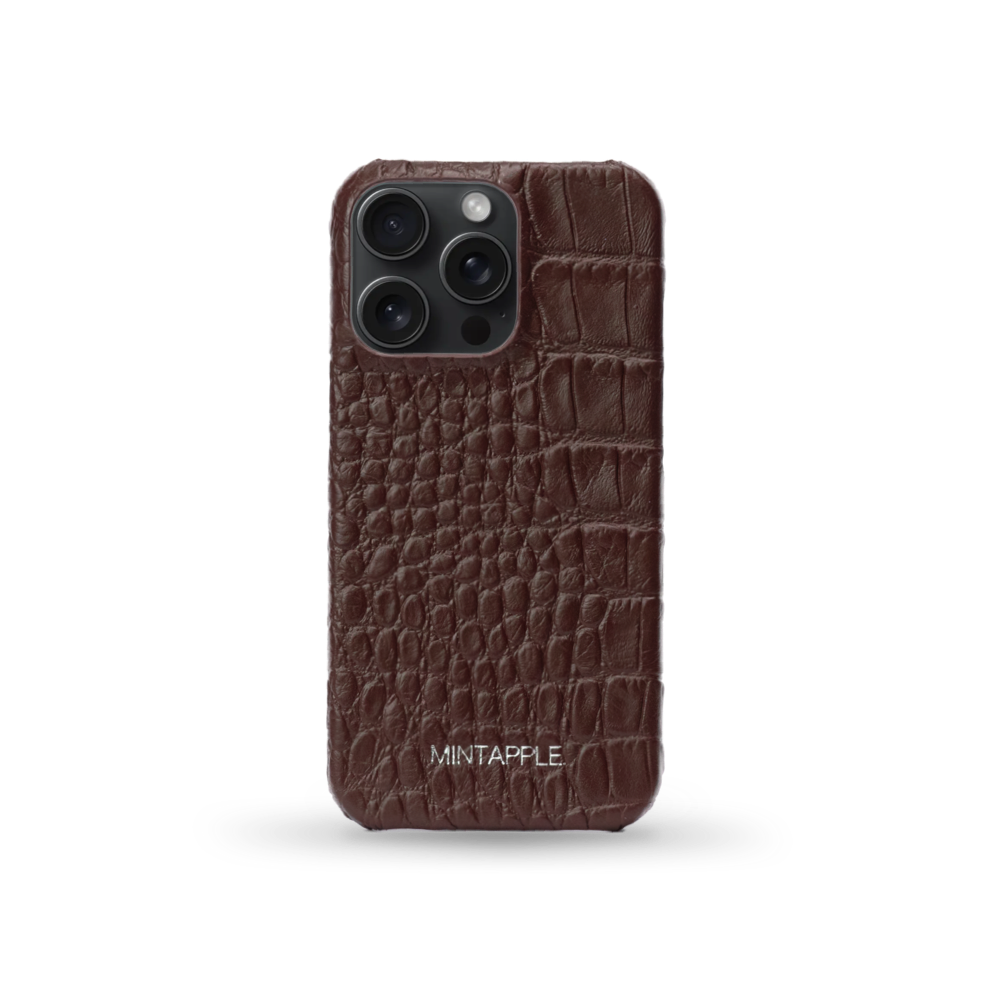 iPhone 16 Pro Case | Alligator Embossed Leather