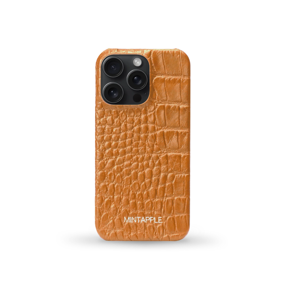 iPhone 16 Pro Case | Alligator Embossed Leather