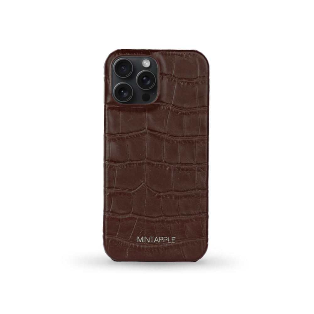 iPhone 16 Pro Max Case | Alligator Embossed Leather