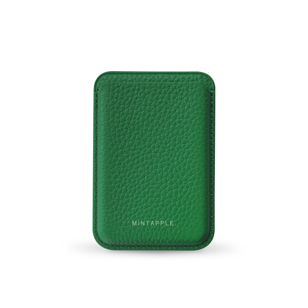Leather MagSafe Wallet | Top Grain Leather | British Green