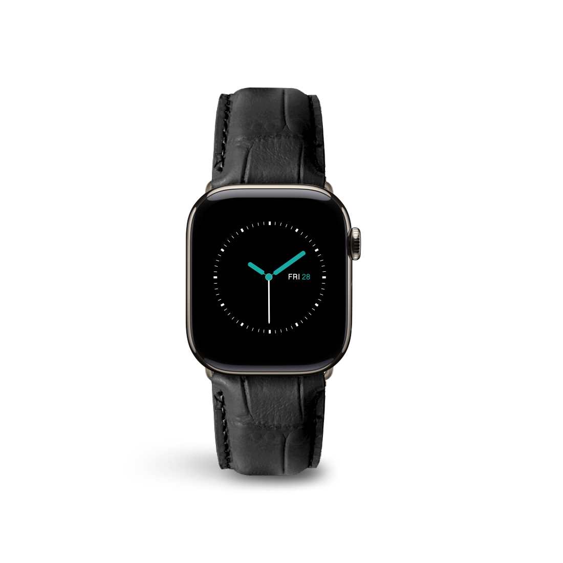 Alligator Embossed Leather | Black