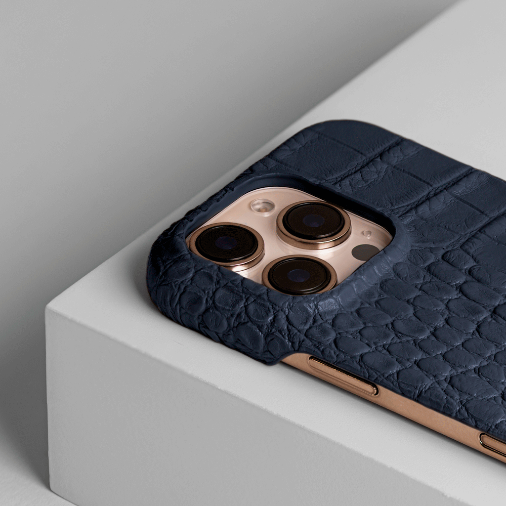 iPhone 16 Pro Max Case | Alligator Embossed Leather