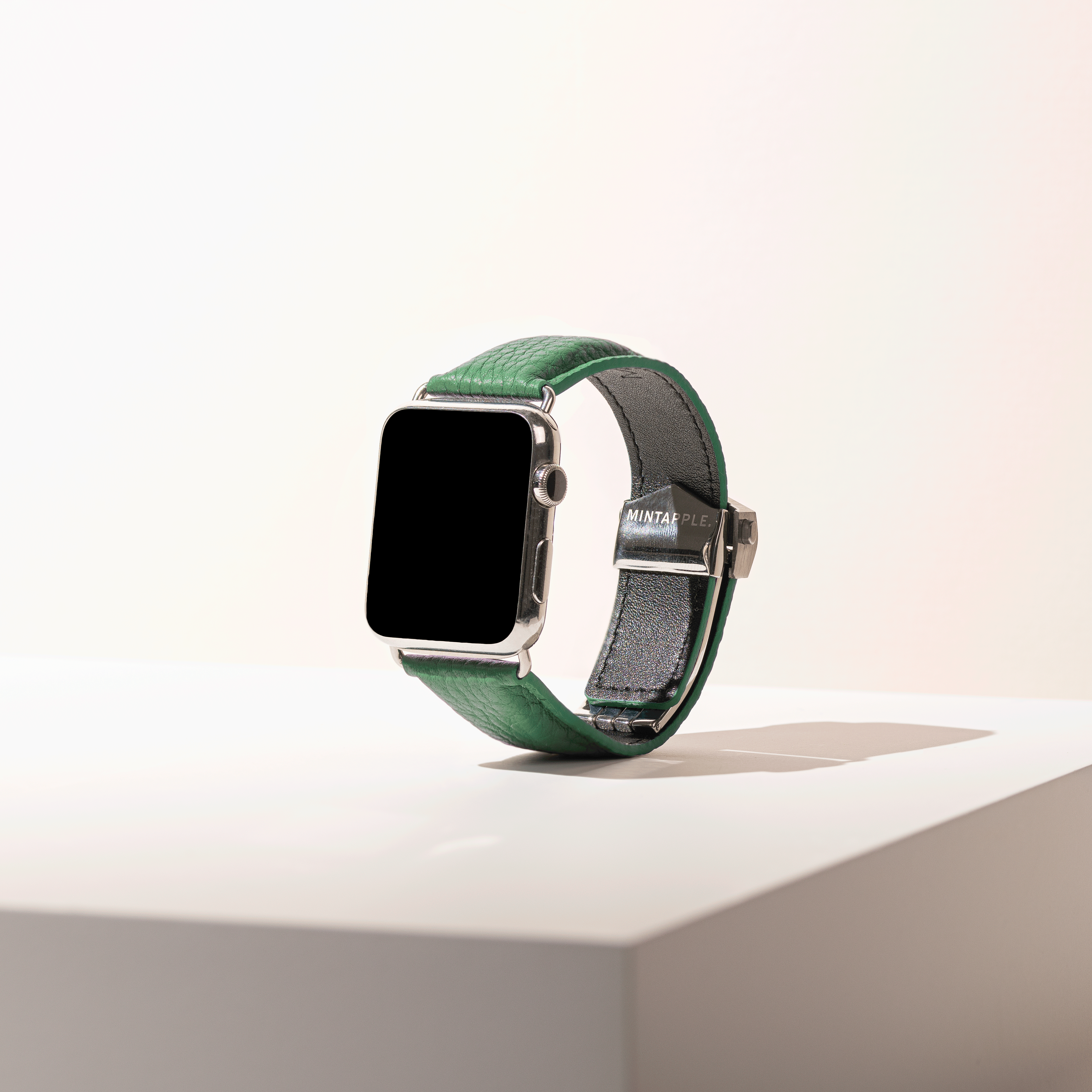 Top Grain Leather Strap in British Green