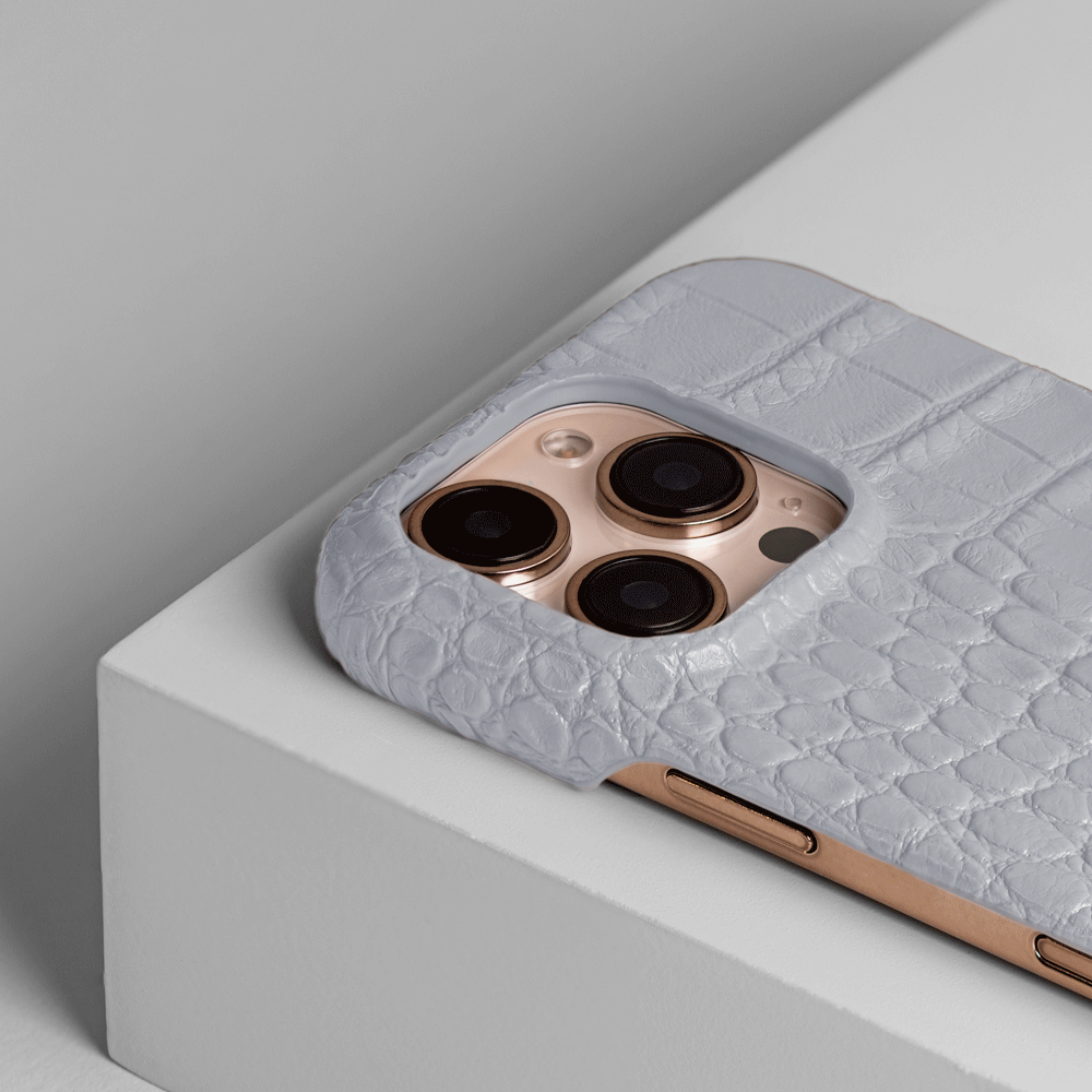 iPhone 16 Pro Case | Alligator Embossed Leather