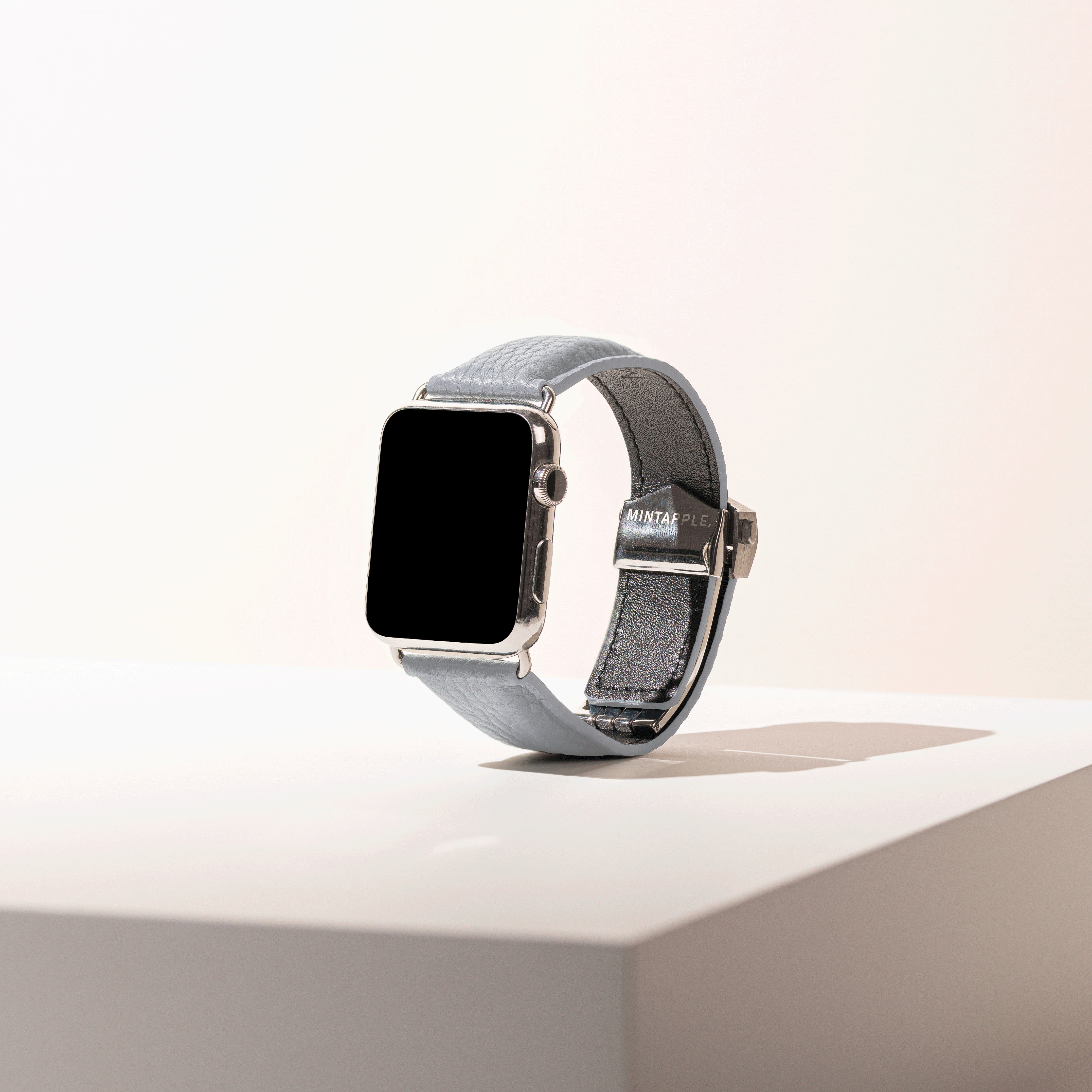 Top Grain Leather Strap in Cloud Grey