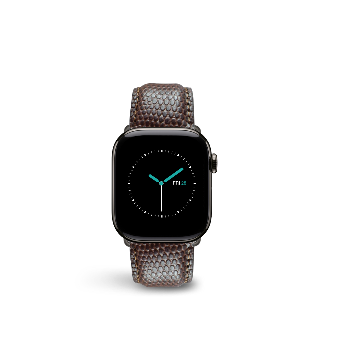 Lizard Embossed Leather | Coffee