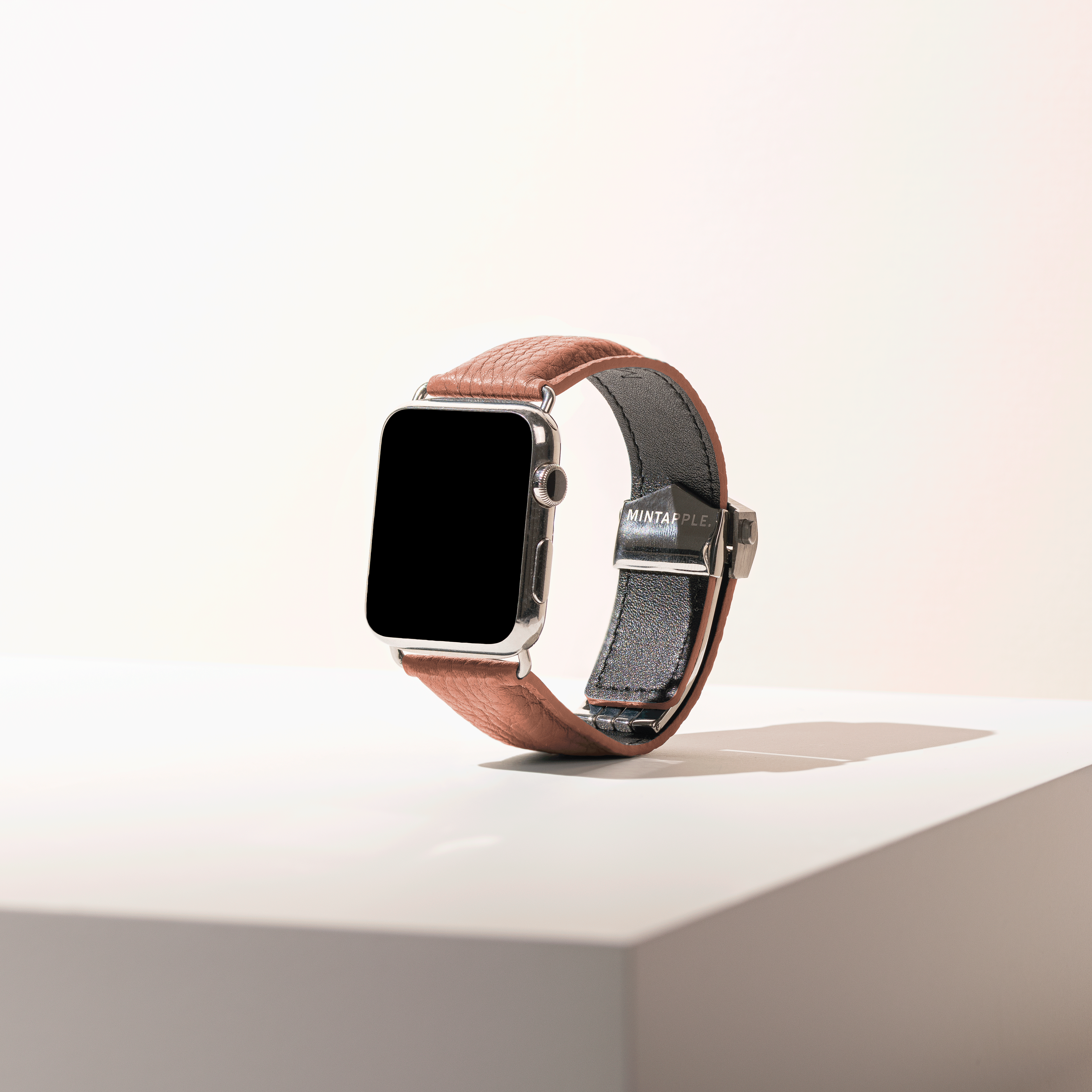 Top Grain Leather Strap in Peachy