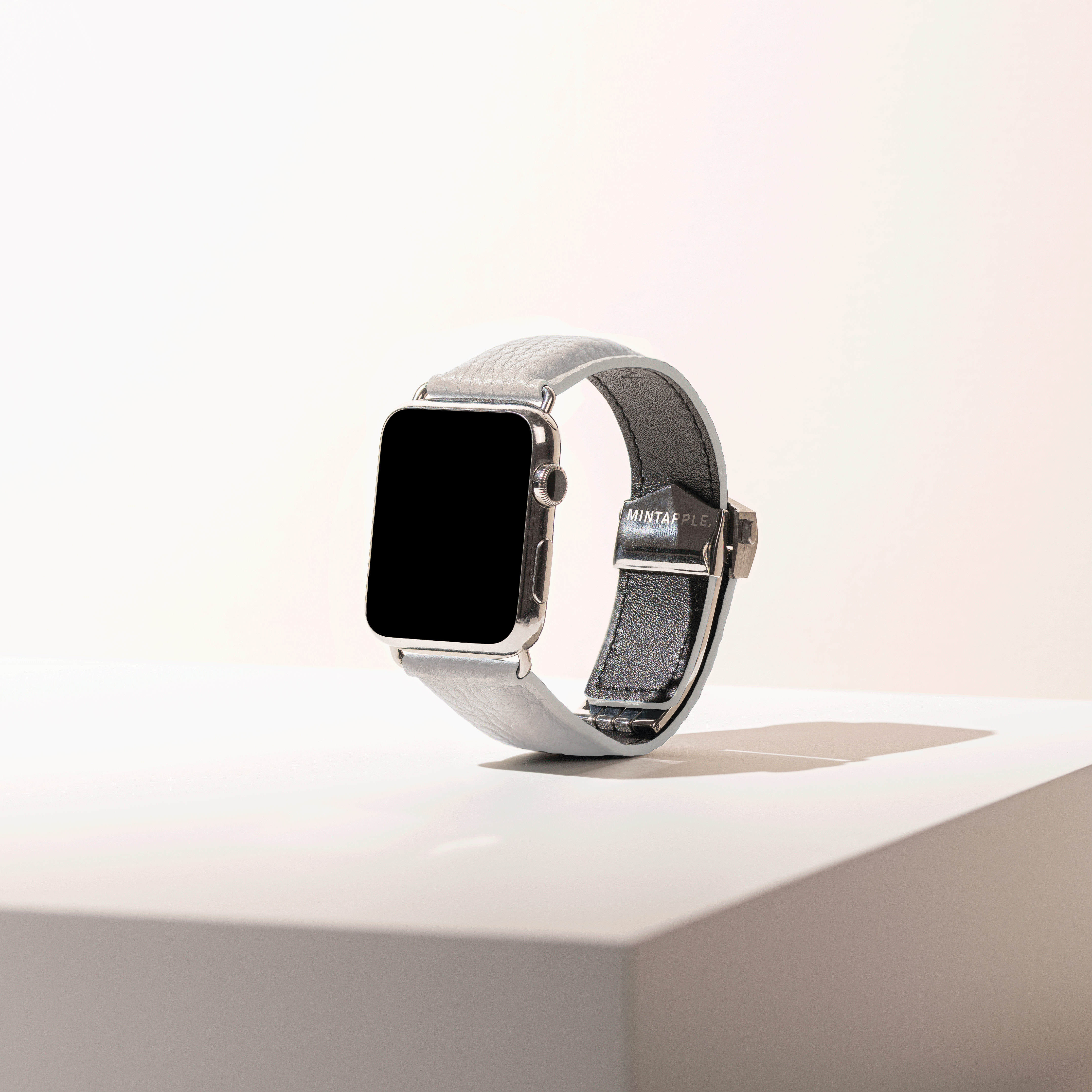 Top Grain Leather Strap in Rose White