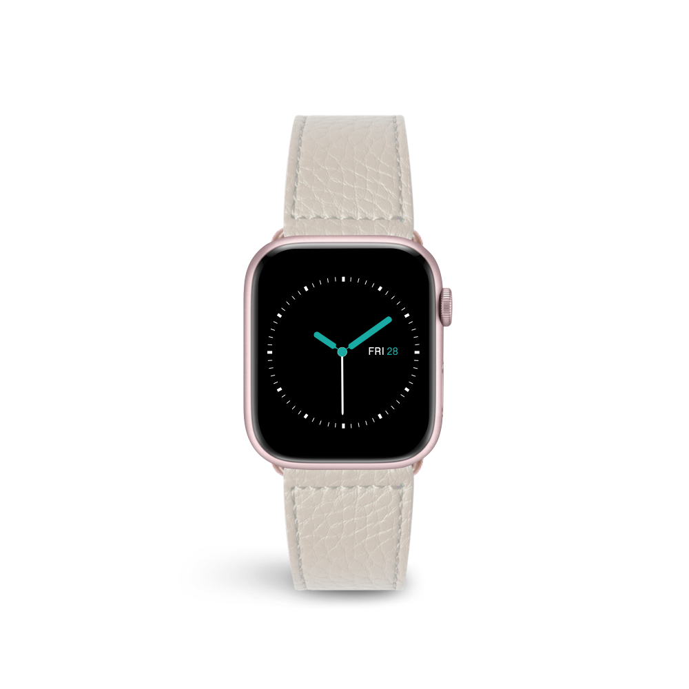 Leather Apple Watch Sport Strap | Rose White