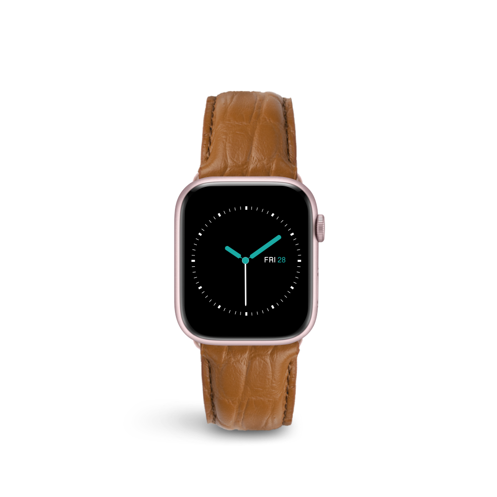 Alligator Embossed Leather | Tan