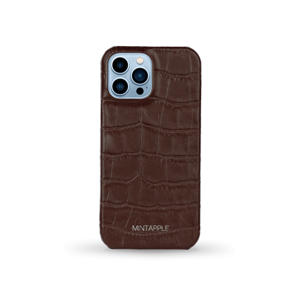 iPhone 13 Pro Max | Alligator Embossed Leather Case