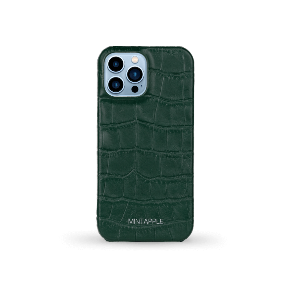 iPhone 13 Pro Max | Alligator Embossed Leather Case