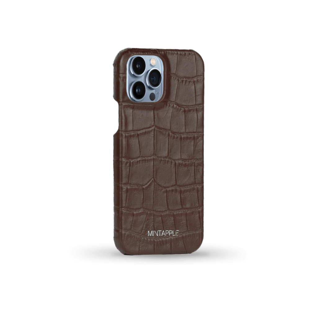 iPhone 13 Pro Max | Alligator Embossed Leather Case