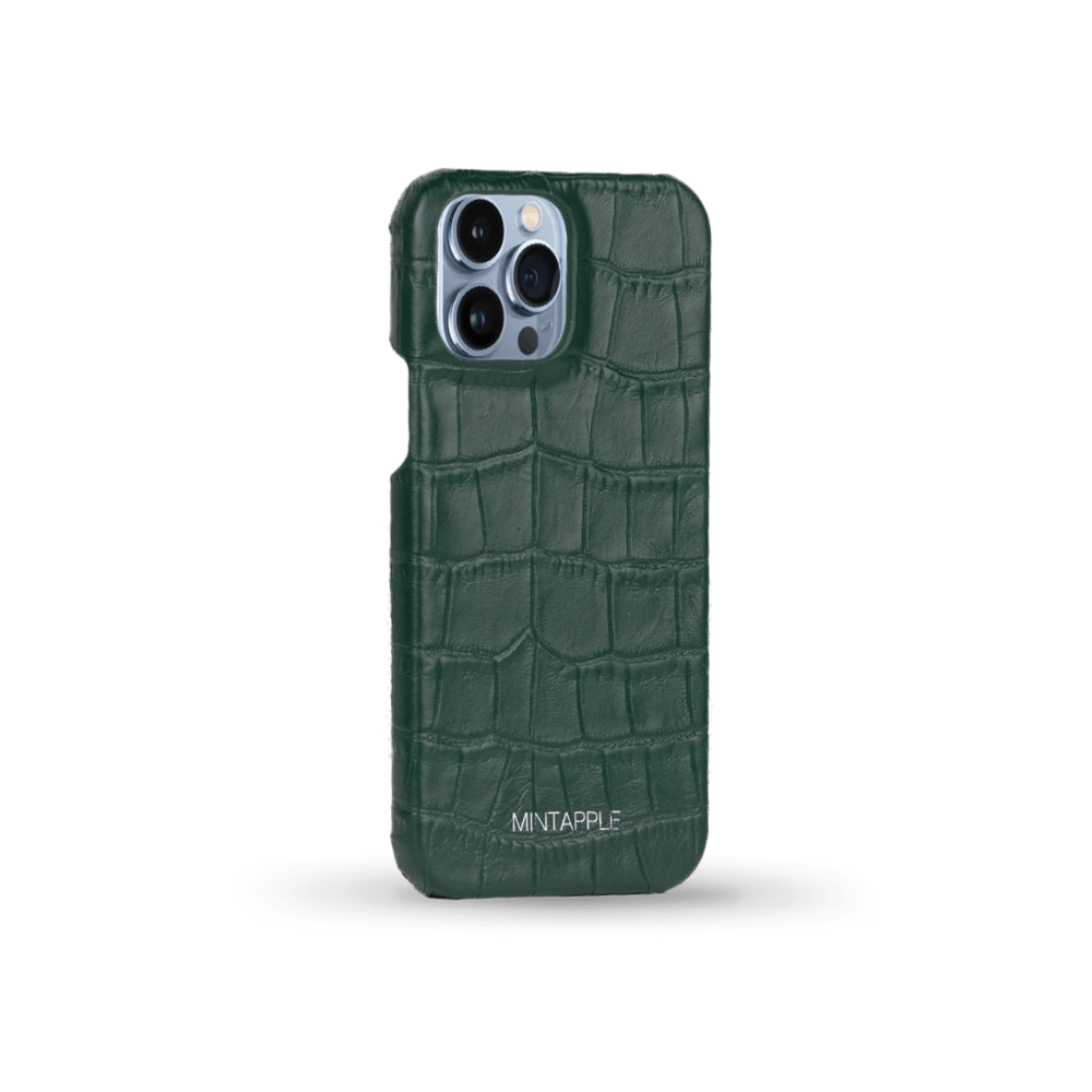 iPhone 13 Pro Max | Alligator Embossed Leather Case