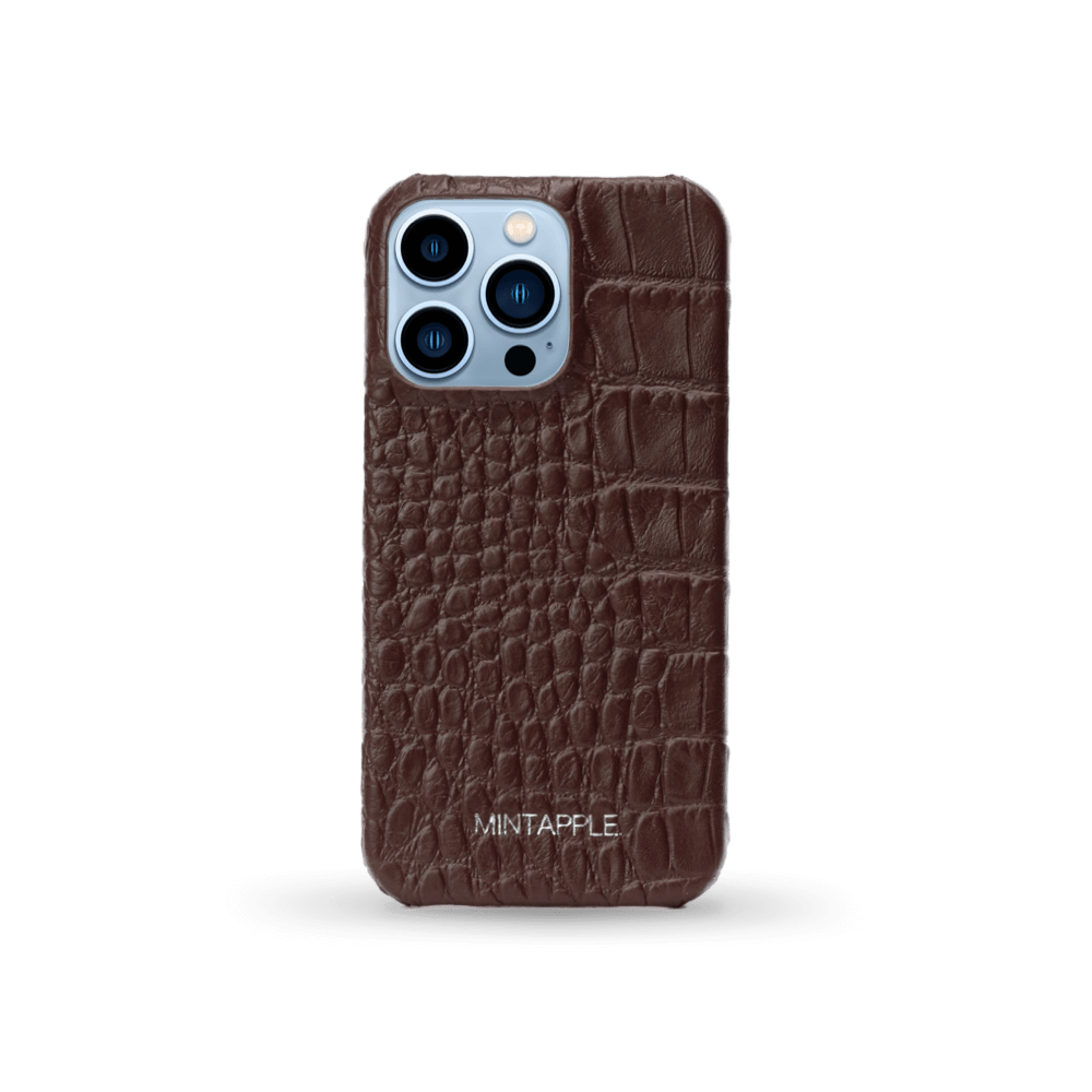 iPhone 13 Pro | Alligator Embossed Leather Case