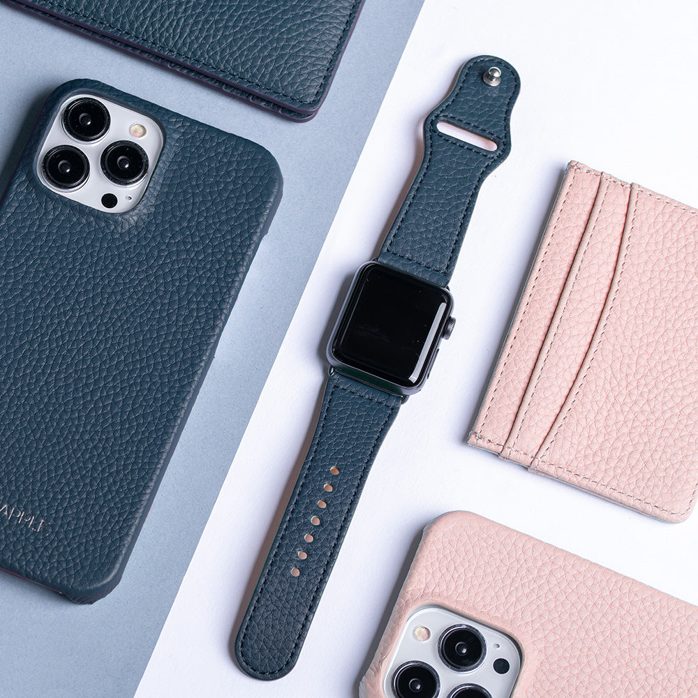 Leather Apple Watch Sport Strap | Bluette