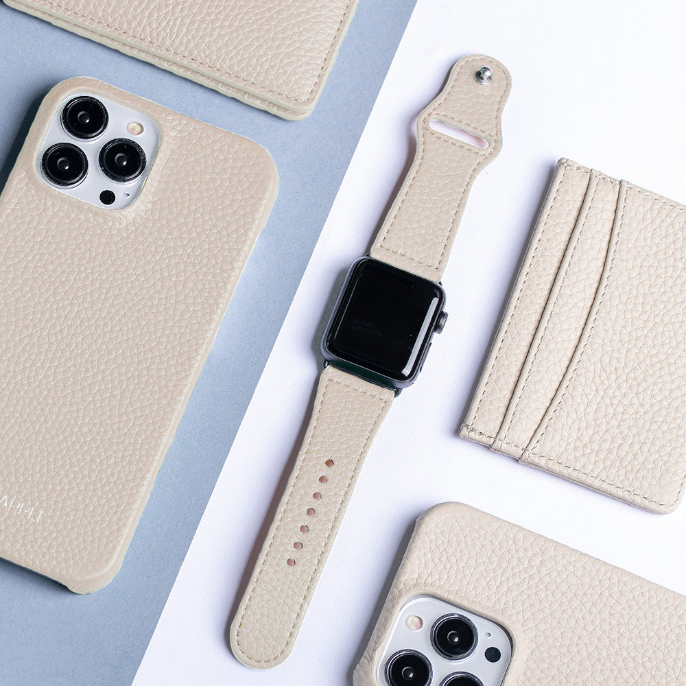 Leather Apple Watch Sport Strap | Rose White