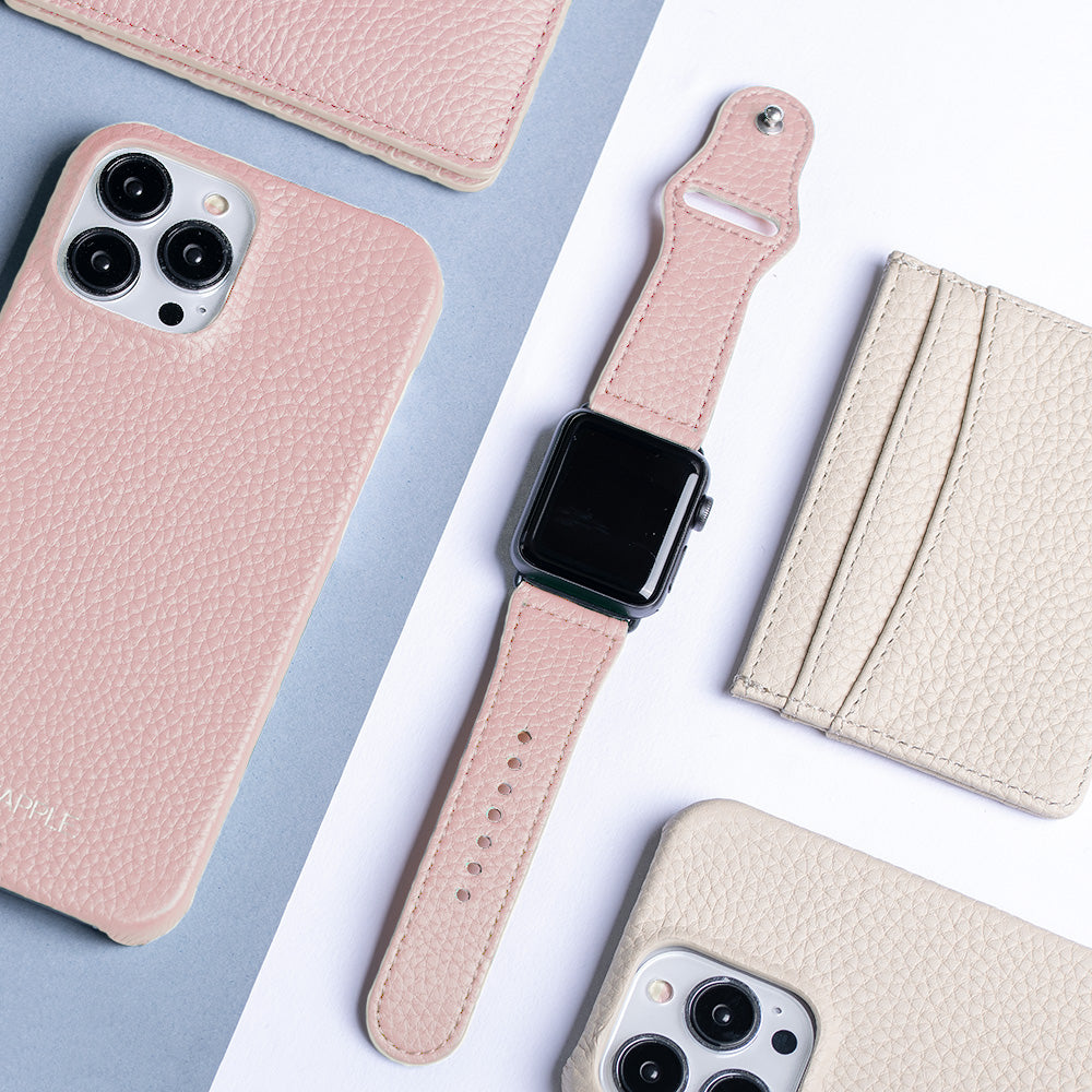 Leather Apple Watch Sport Strap | Blush