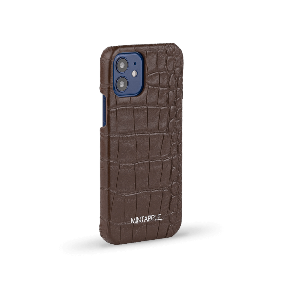 iPhone 12 | Alligator Embossed Leather Case