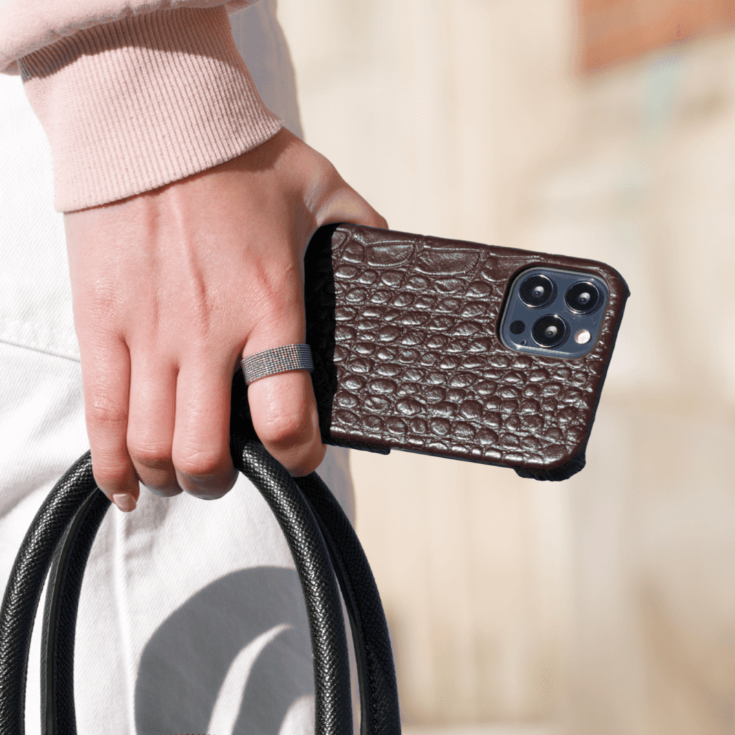 iPhone 12 Pro | Alligator Embossed Leather Case