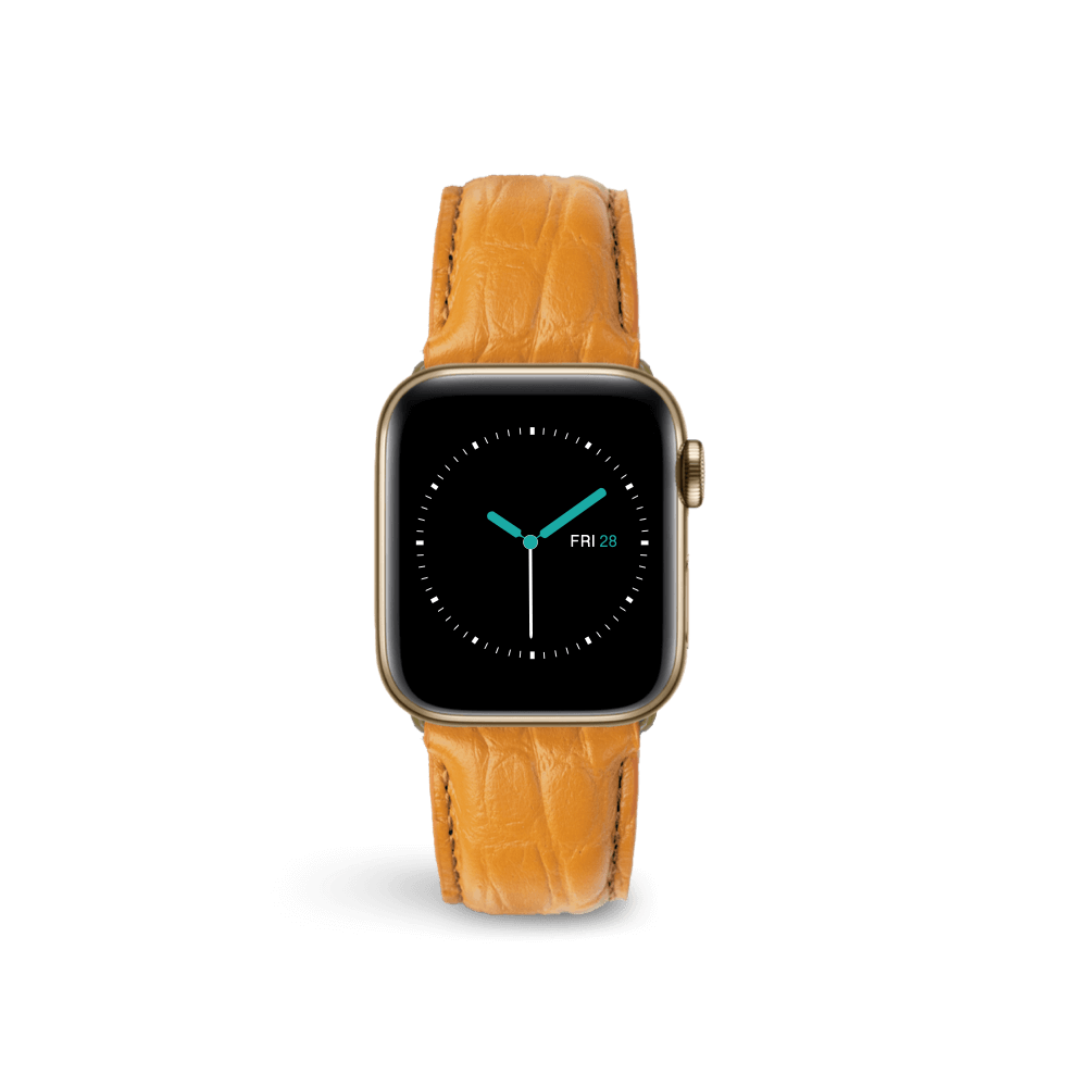Alligator Leather - Orange - MINTAPPLE.