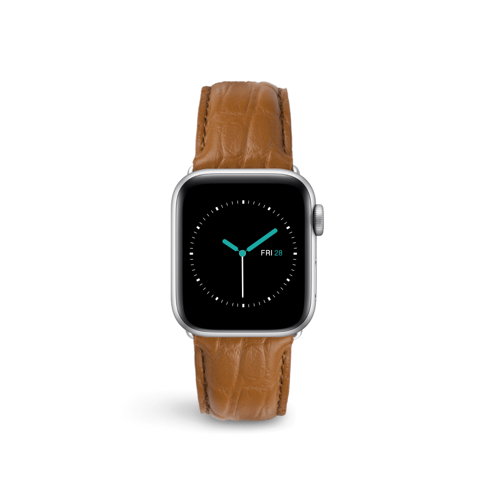 Alligator Embossed Leather | Tan