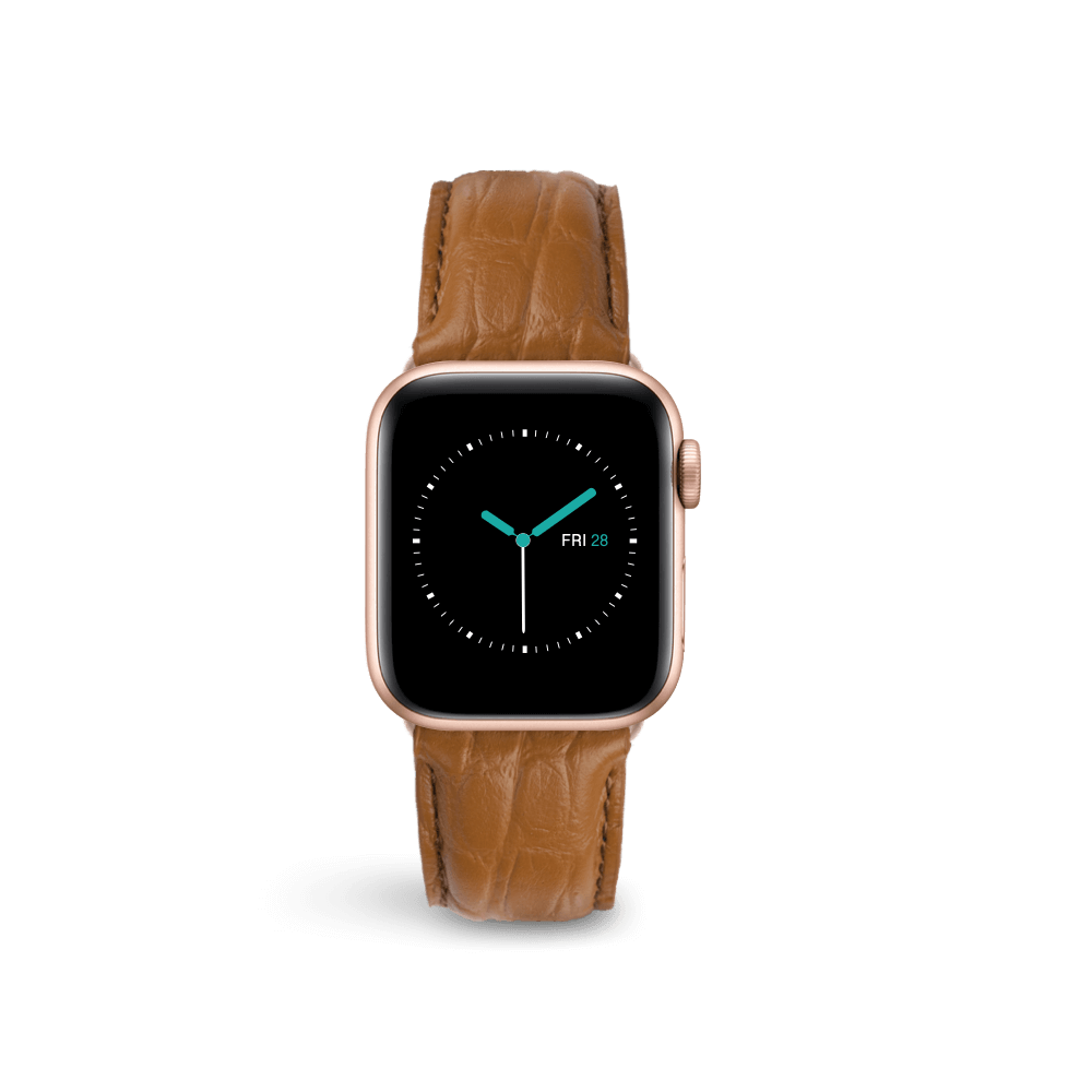 Alligator Embossed Leather | Tan