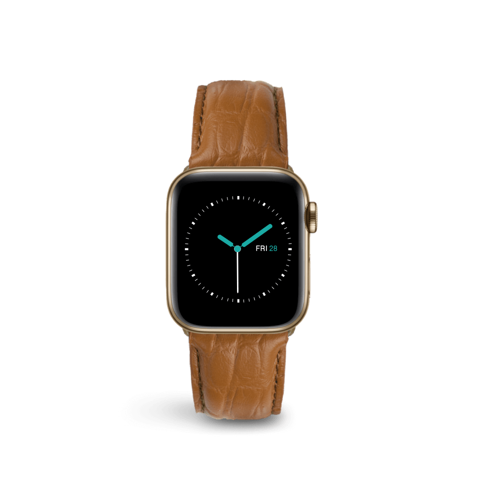 Alligator Embossed Leather | Tan