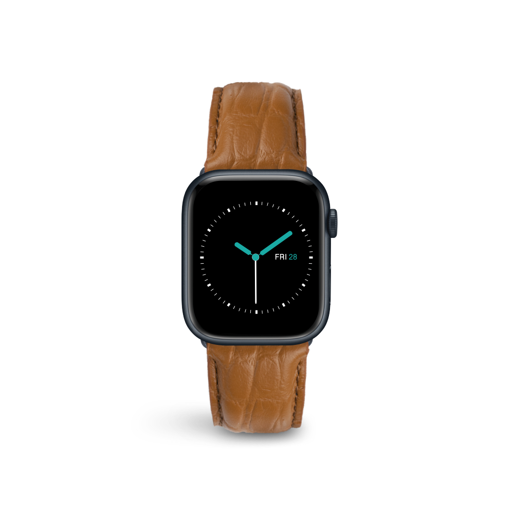 Alligator Embossed Leather | Tan