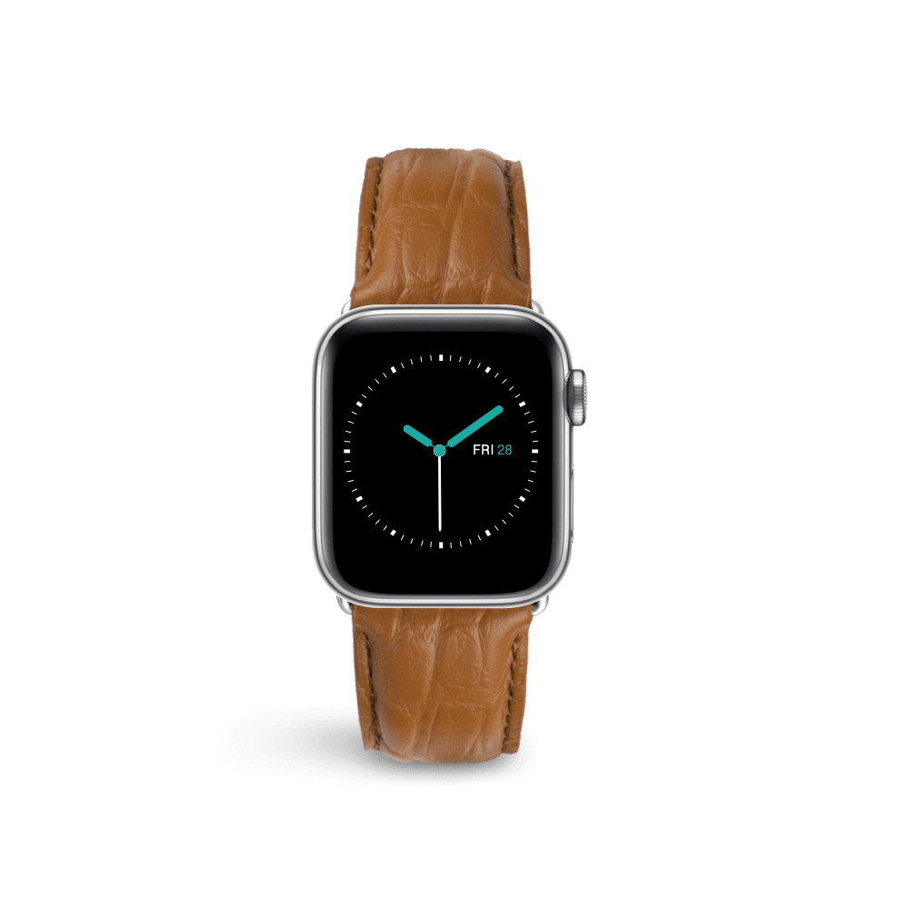 Alligator Embossed Leather | Tan