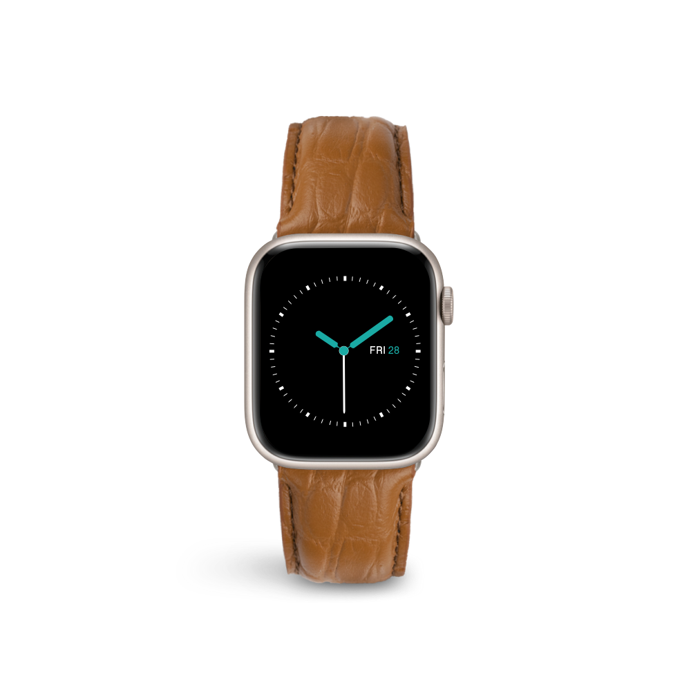 Alligator Embossed Leather | Tan