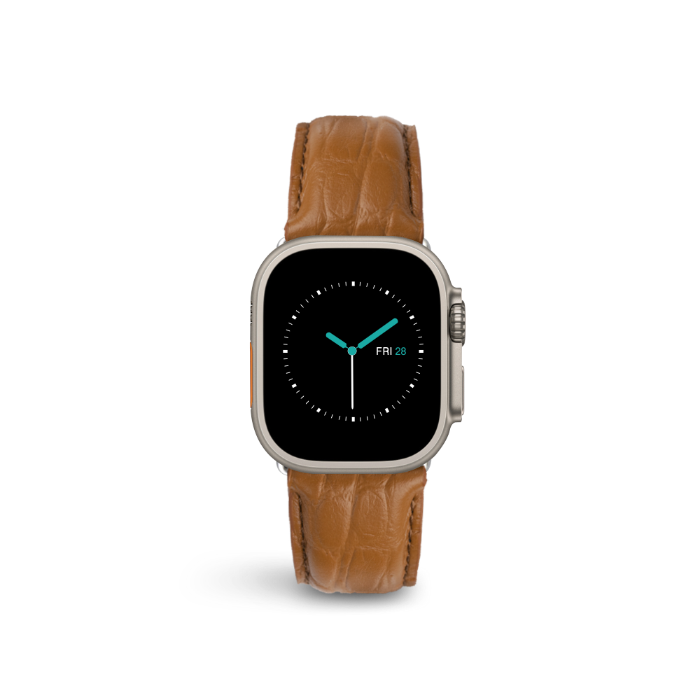 Alligator Embossed Leather | Tan