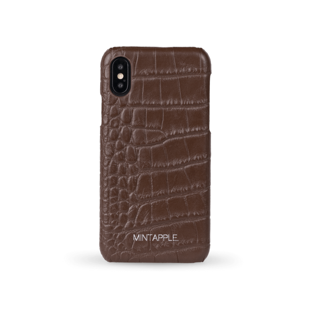 iPhone X / XS - Alligator Leather Case - MINTAPPLE.