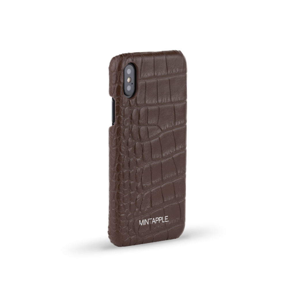 iPhone X / XS - Alligator Leather Case - MINTAPPLE.