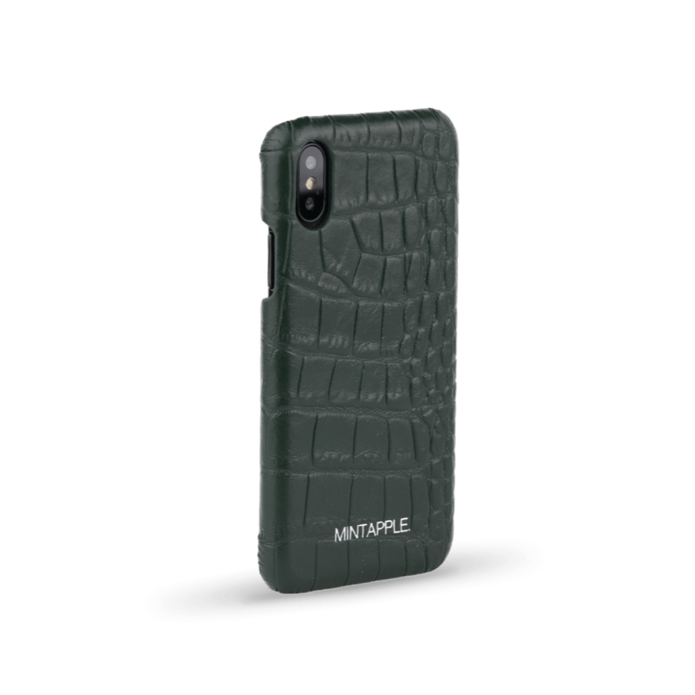 iPhone X / XS | Alligator Embossed Leather Case