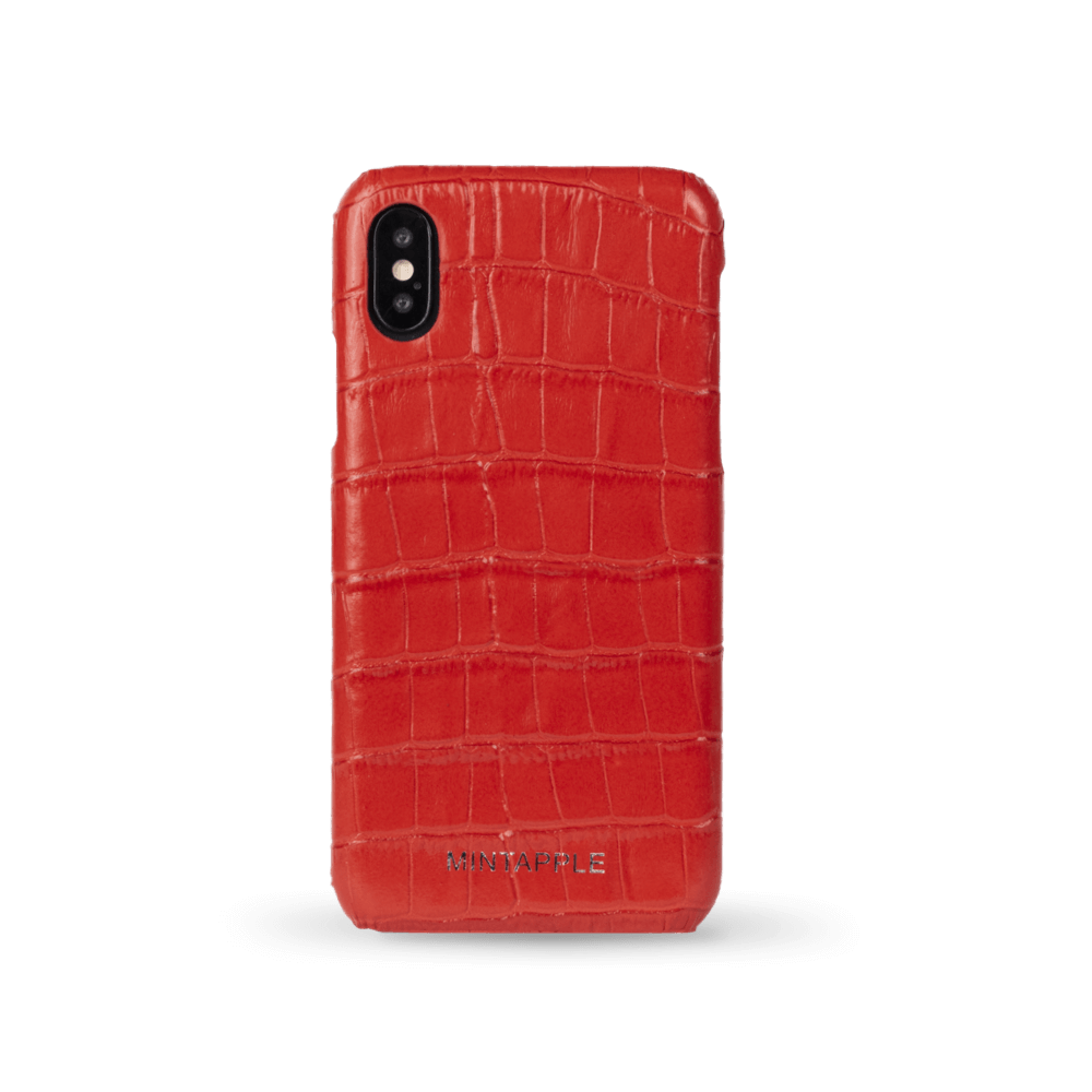 iPhone X / XS | Alligator Embossed Leather Case