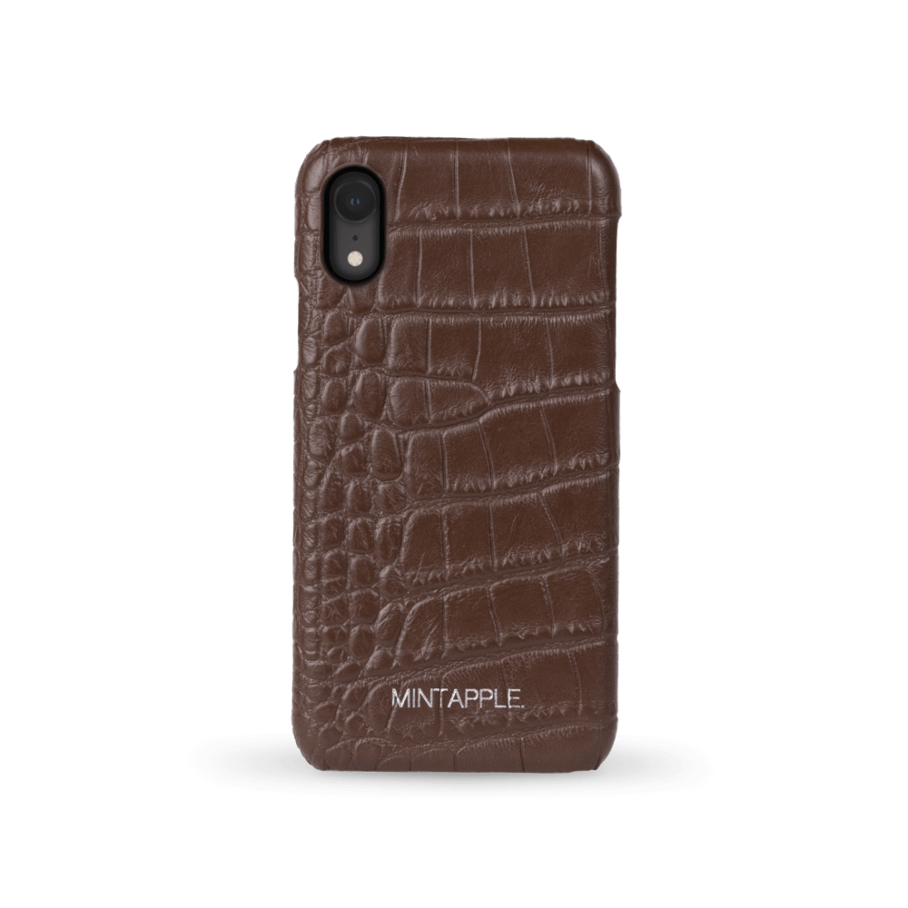 iPhone XR | Alligator Embossed Leather Case