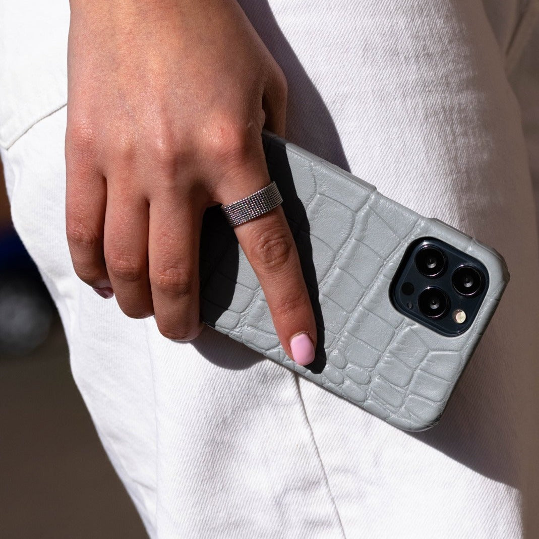 iPhone 12 Pro | Alligator Embossed Leather Case