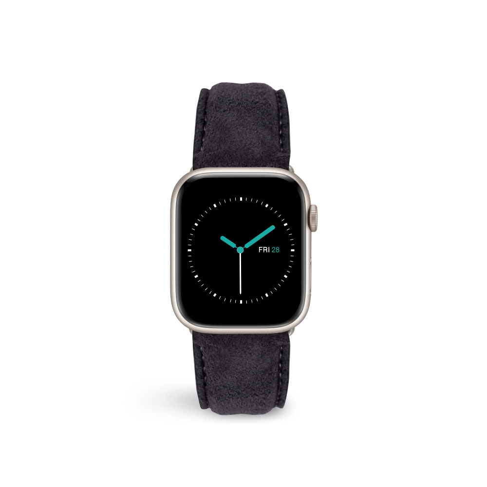 Suede Leather | Ink Black - MINTAPPLE.