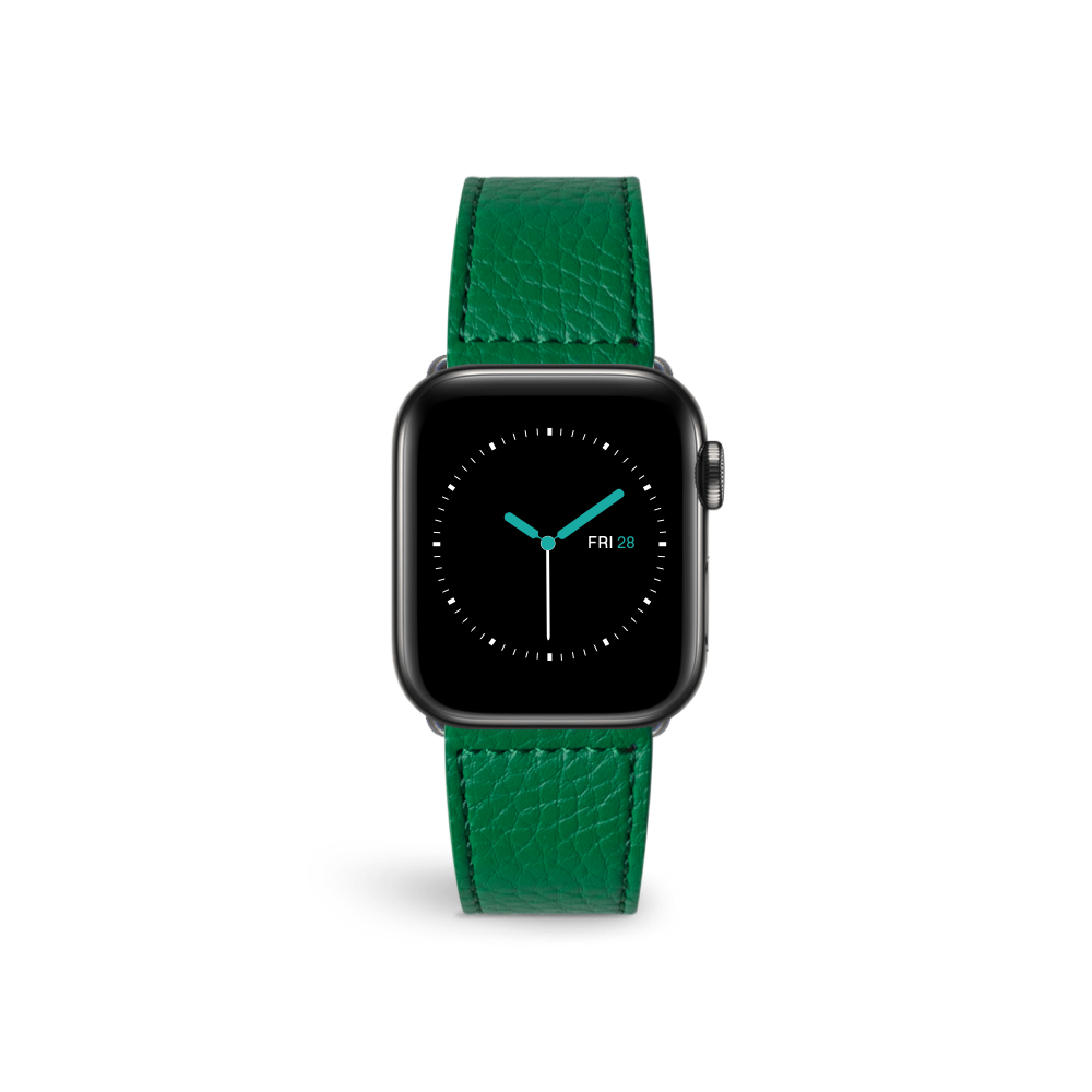 Leather Apple Watch Sport Strap | British Green