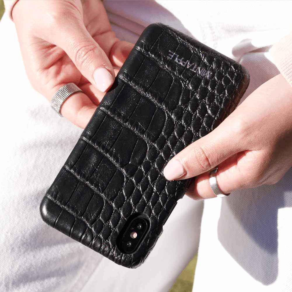 iPhone X / XS - Alligator Leather Case - MINTAPPLE.