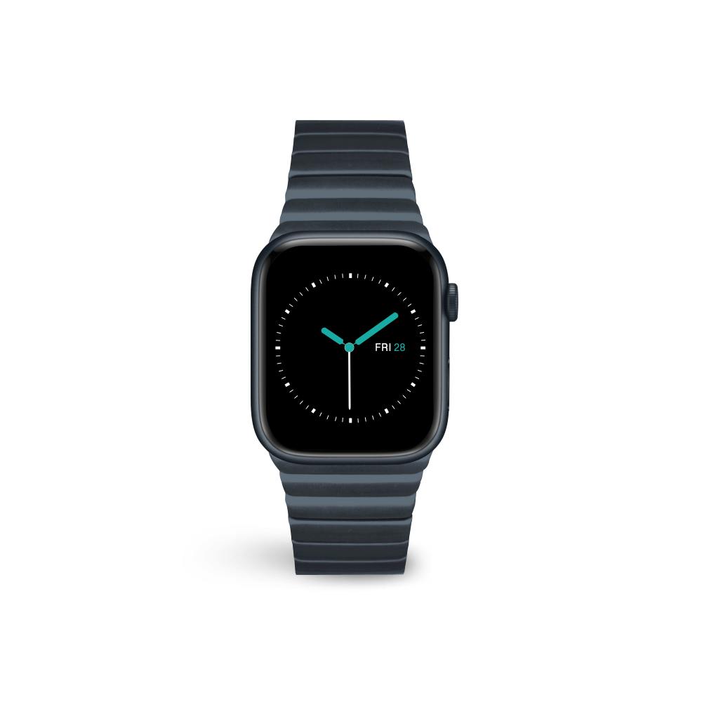 Apple Watch Straps Stainless Steel Link Bracelet Metal Link Bracelet Midnight Apple Watch Series 8 Apple Watch Series 7 Apple Watch Series 6 Apple