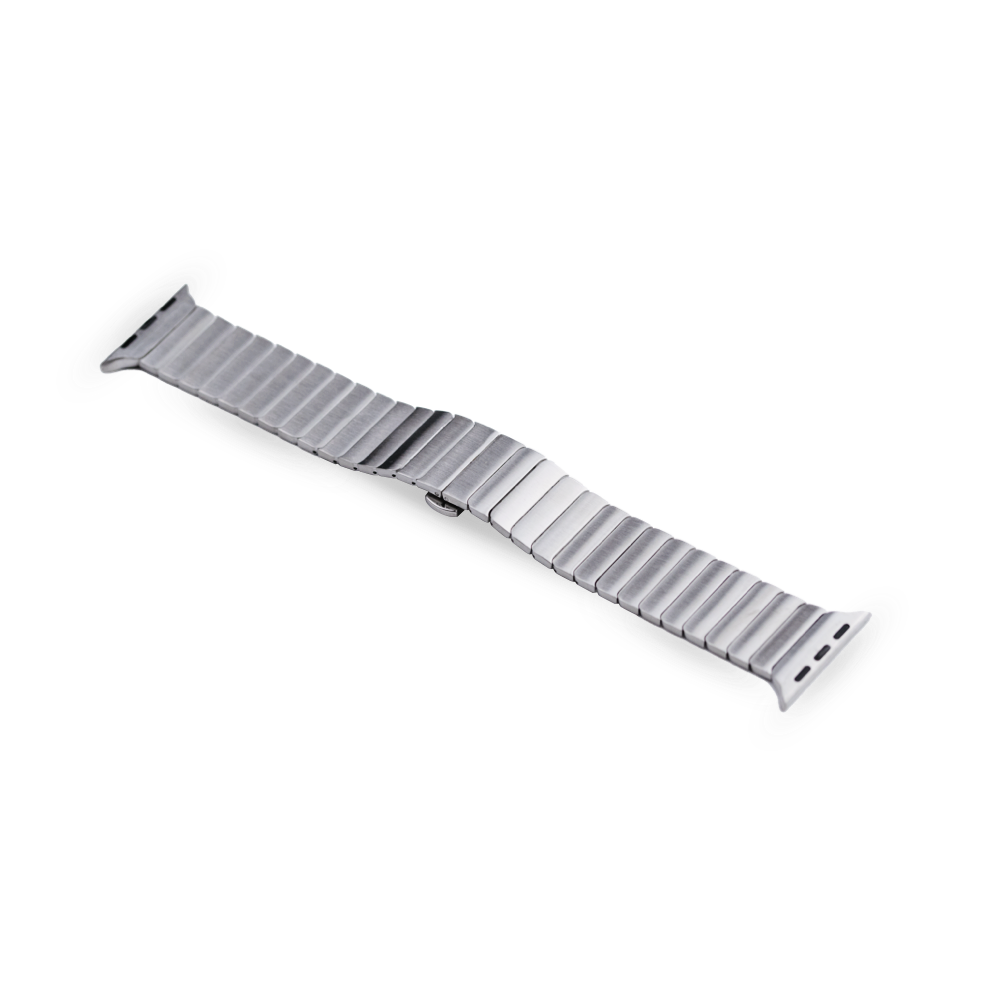Link Bracelet Band - Silver Stainless Steel - MINTAPPLE.