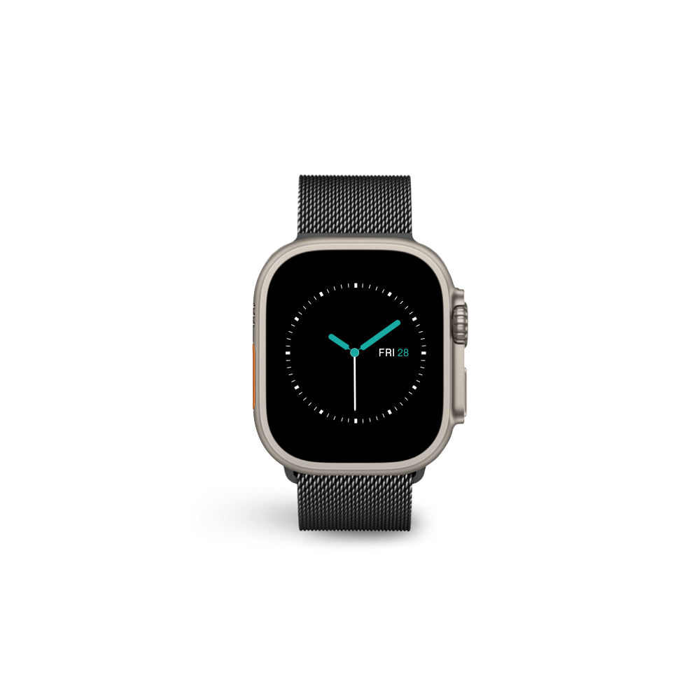 Milanese Loop Strap | Space Black Stainless Steel - MINTAPPLE.