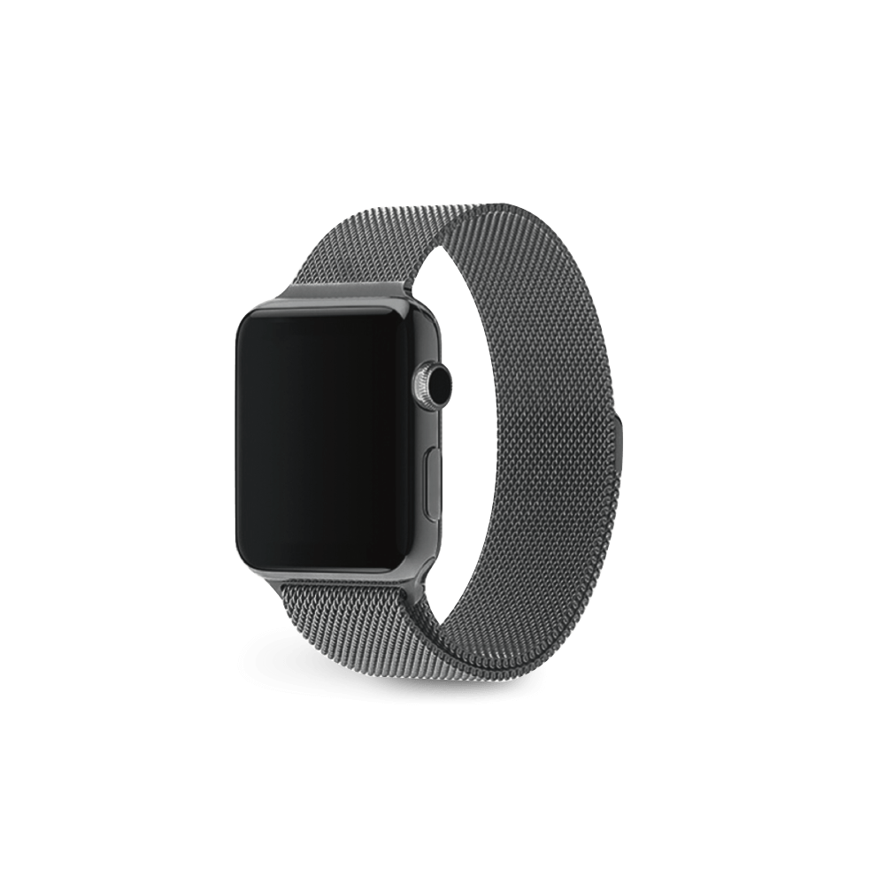 Milanese Loop Magnetic Strap - Space Grey Aluminium - MINTAPPLE.