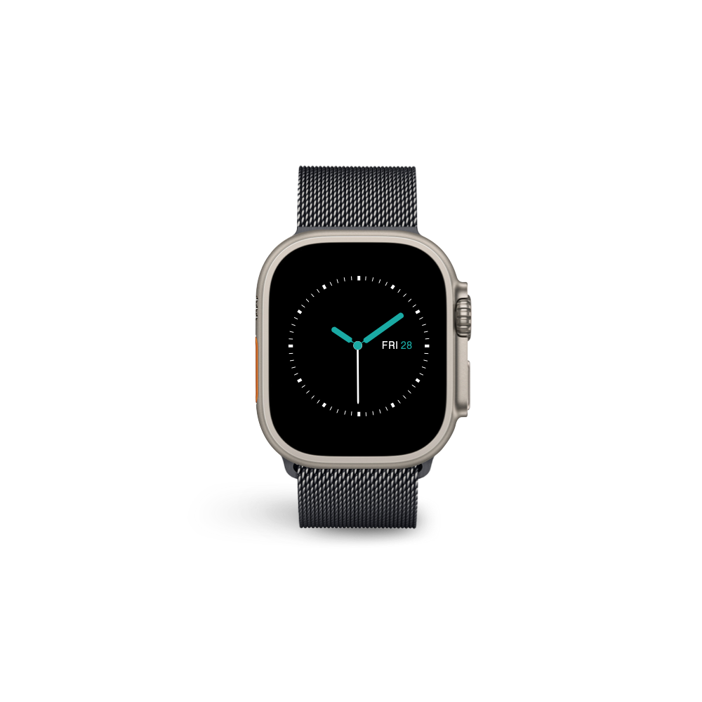 Milanese Loop Strap | Space Grey Aluminium - MINTAPPLE.