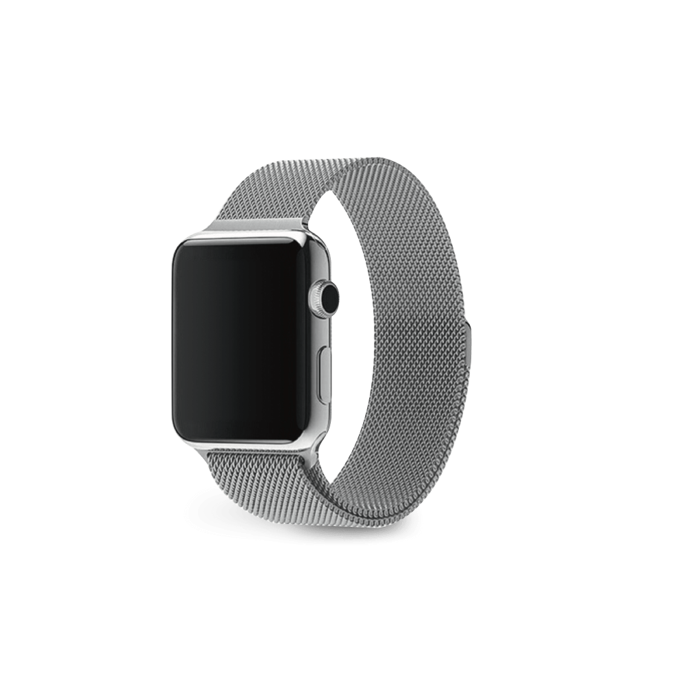 Milanese Loop Magnetic Strap - Silver Stainless Steel - MINTAPPLE.