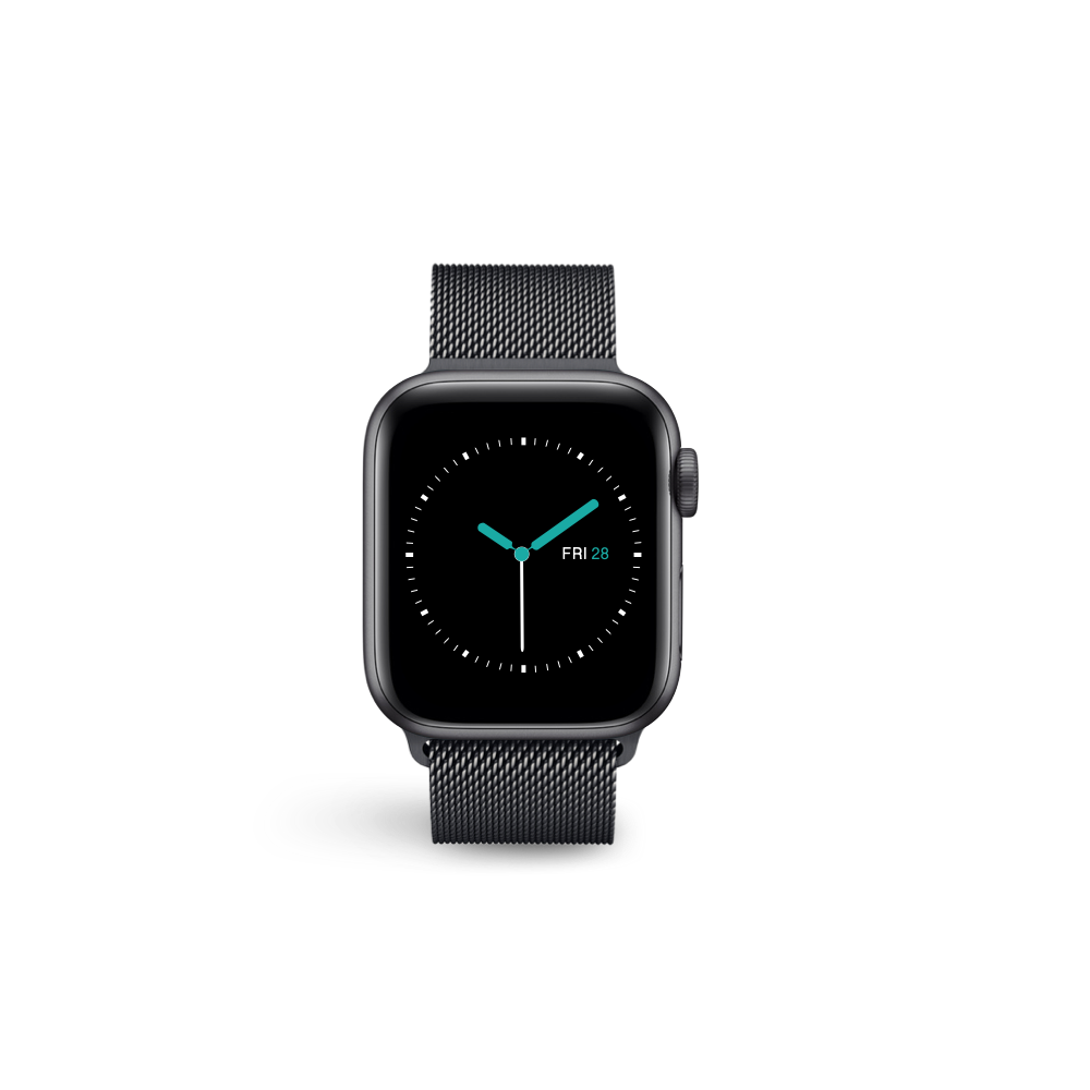 Milanese Loop Magnetic Strap - Space Grey Aluminium - MINTAPPLE.