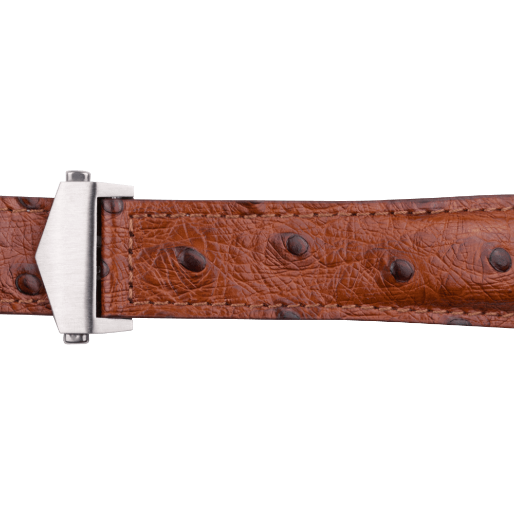 Ostrich Leather - Brown - MINTAPPLE.